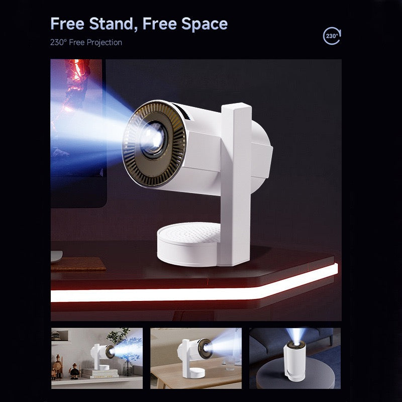 🎥 Mini Projecteur 300 Ultra LCD – Android 13 | Wi-Fi 5G | Bluetooth | Projection 230°
