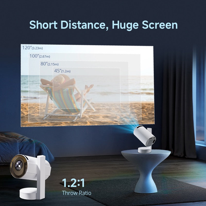 🎥 Mini Projecteur 300 Ultra LCD – Android 13 | Wi-Fi 5G | Bluetooth | Projection 230°