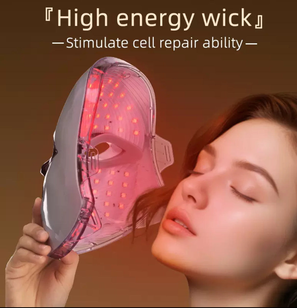 ✨ Masque Facial à LED – Luminothérapie 7 Couleurs | Réparation Cellulaire & Éclat de la Peau