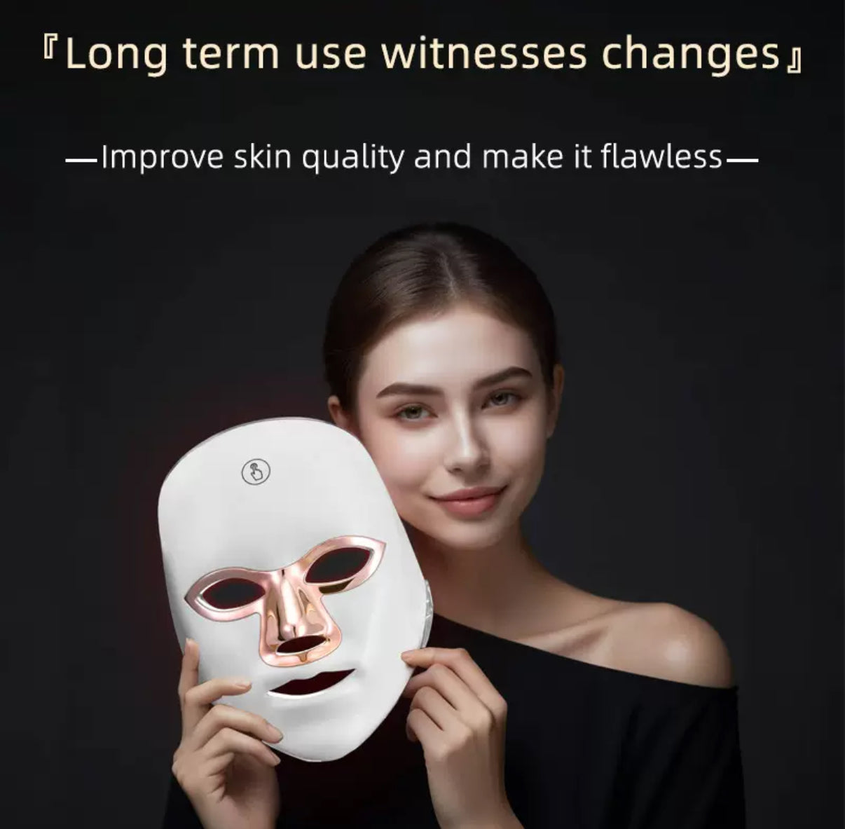 ✨ Masque Facial à LED – Luminothérapie 7 Couleurs | Réparation Cellulaire & Éclat de la Peau