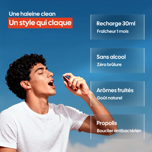 Spray Breezy Haleine Fraîche Instantanée – Fraîcheur aromatisé Longue Durée